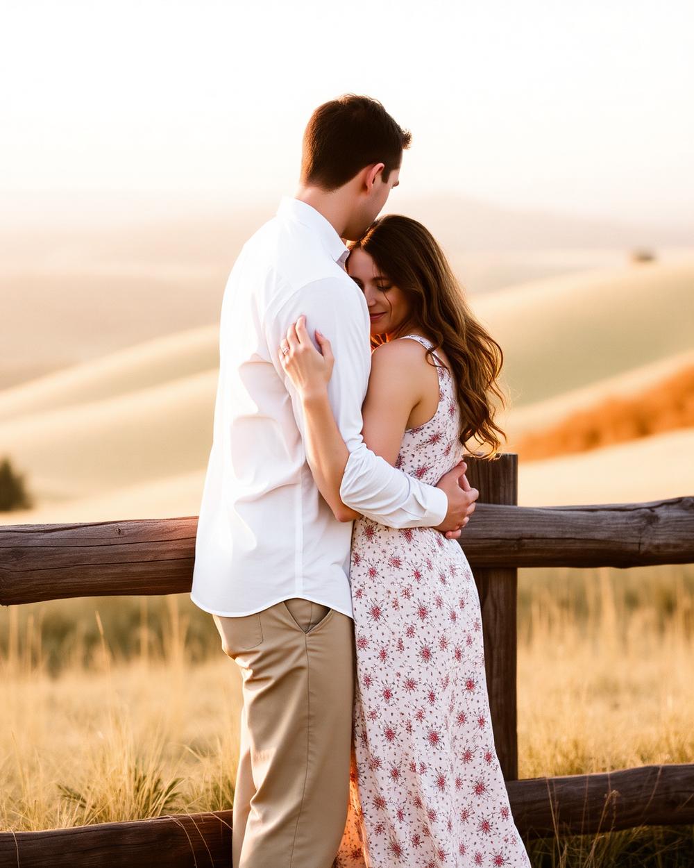 Engagement session photography example