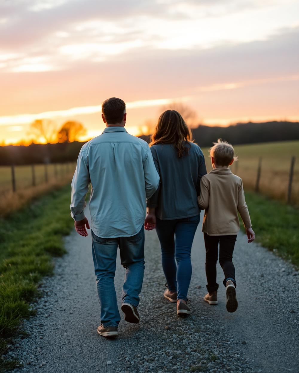 Family session photography example